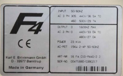 Frequenzumrichter 15 kW von KEB - Combivert F4 16 F4 C1G-M440/2 2 – Bild 4
