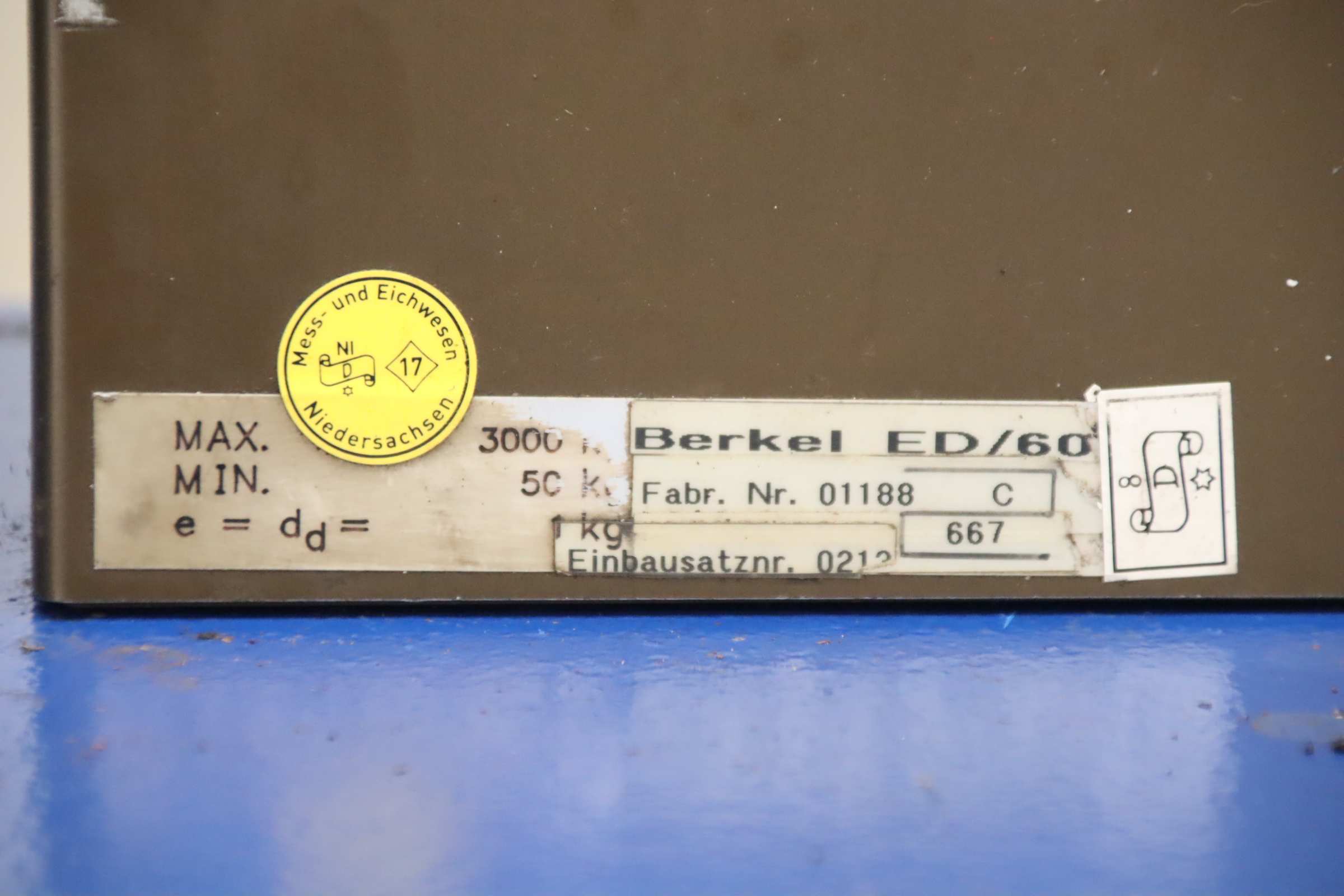 Schwerlastwaage 3000 kg von Berkel - ED/60 – Bild 5