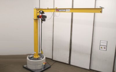 Säulenschwenkkran Ausleger 3,0 m/125 kg Mobil von VETTER - MOB10-PR1,25-3,0