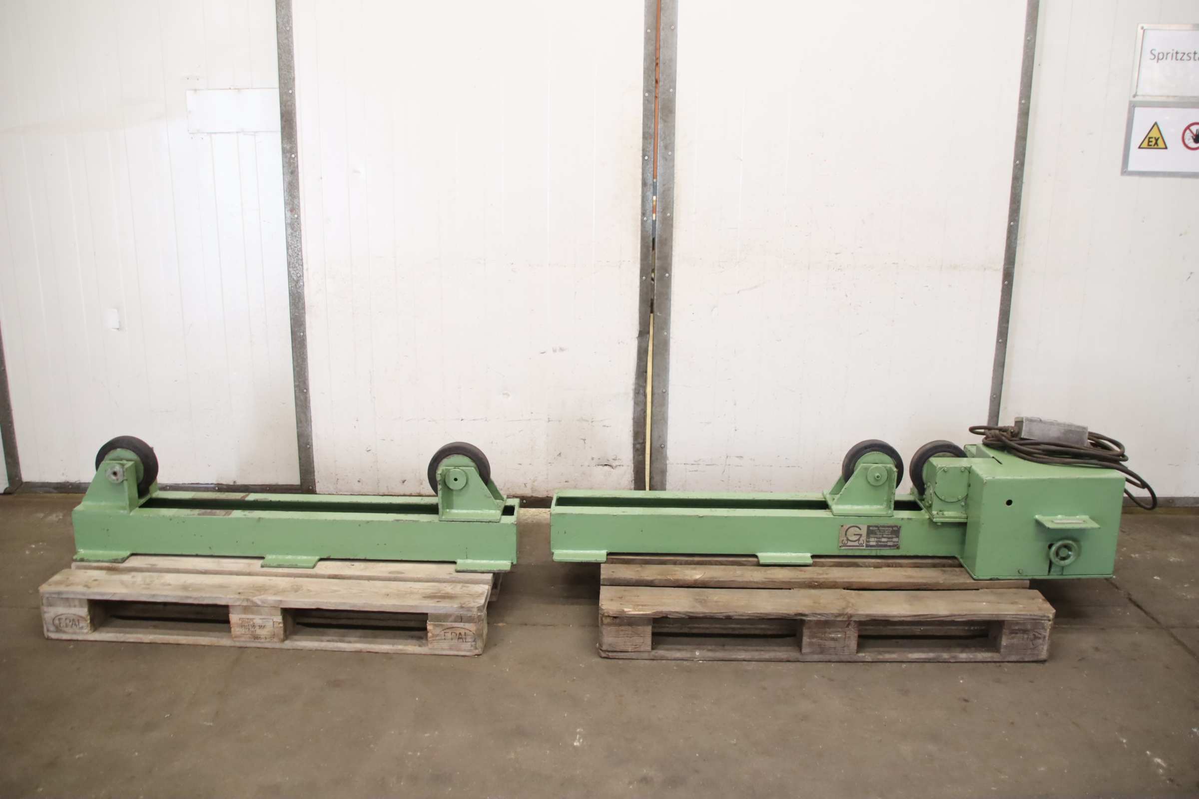 Behälterdrehvorrichtung 1,2 Ton von Gieseking - Rollenabstand 187 - 1000 mm – Bild 3