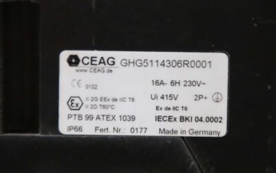 Ex-Wandsteckdose von CEAG - GHG5114306R0001  220-240V 16A – Bild 4