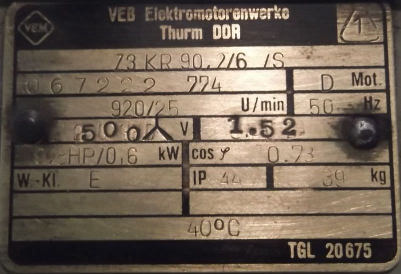 Getriebemotor 0,6 kW 25 U/min von VEM - Z3KR90,2/6/S – Bild 4