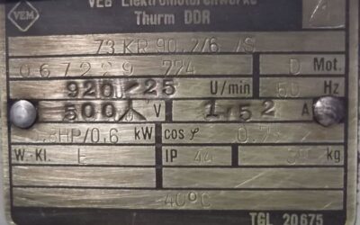Getriebemotor 0,6 kW 25 U/min von VEM - Z3KR90,2/6/S – Bild 8