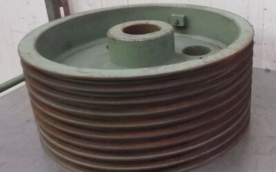 Keilriemenscheibe 9-rillig von Guss - SPC 570-9 (22 mm)