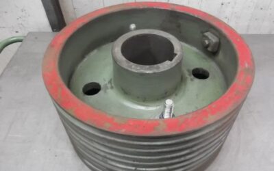 Keilriemenscheibe 9-rillig von Guss - SPC 480-9 (22 mm) – Bild 3