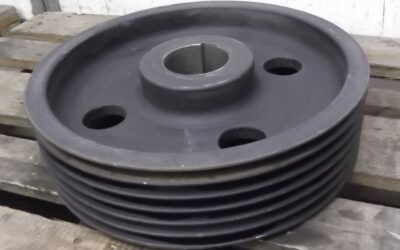 Keilriemenscheibe 6-rillig von Guss - SPB 450-6 (17 mm)