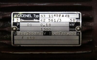Elektromotor 0,18 kW 1380 U/min von IEC/CENEL - 63 11-RFA4-b – Bild 5