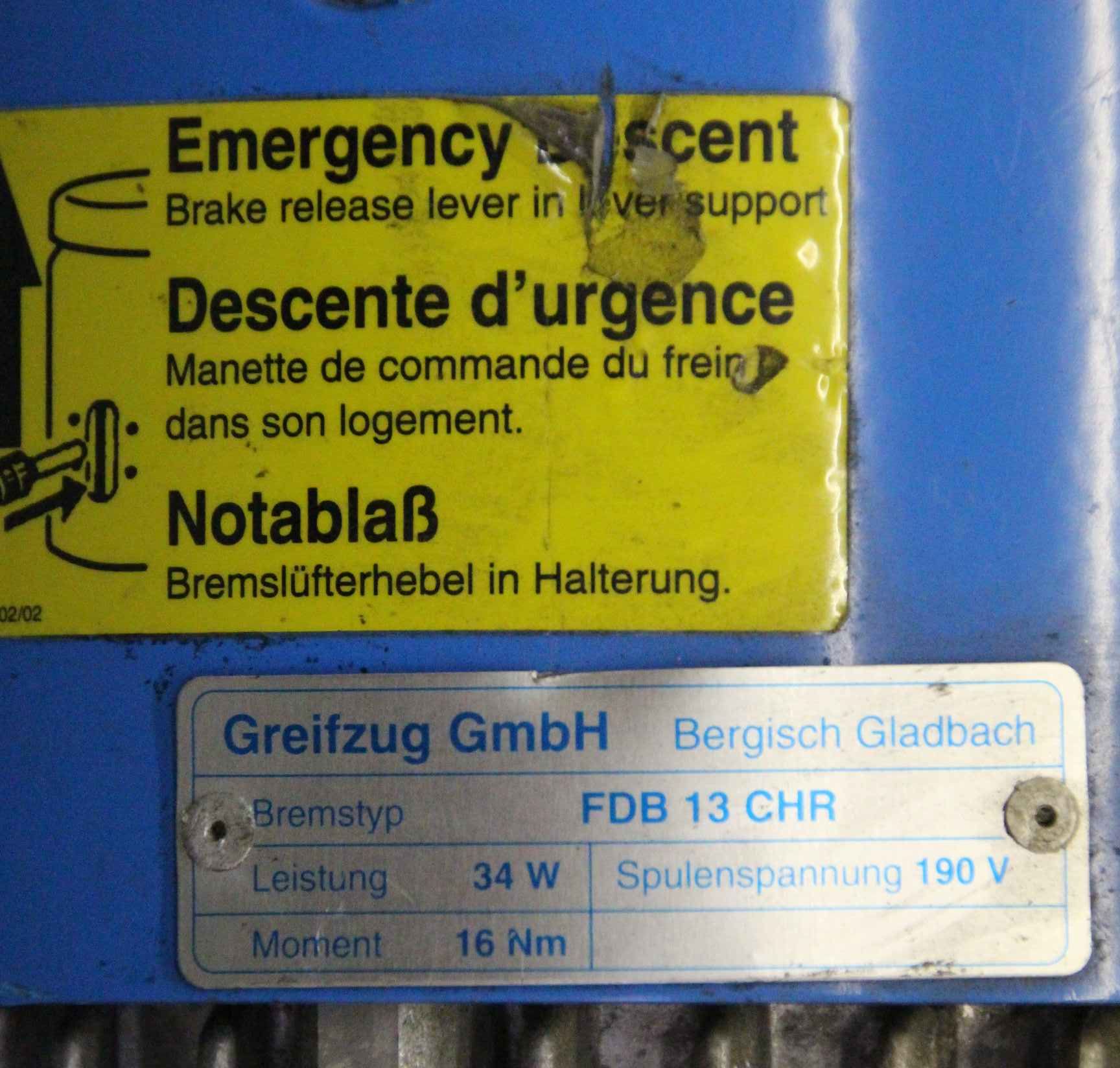 Elektroseilzug für Personentransport von tirak Greifzug** - L502P – Bild 9