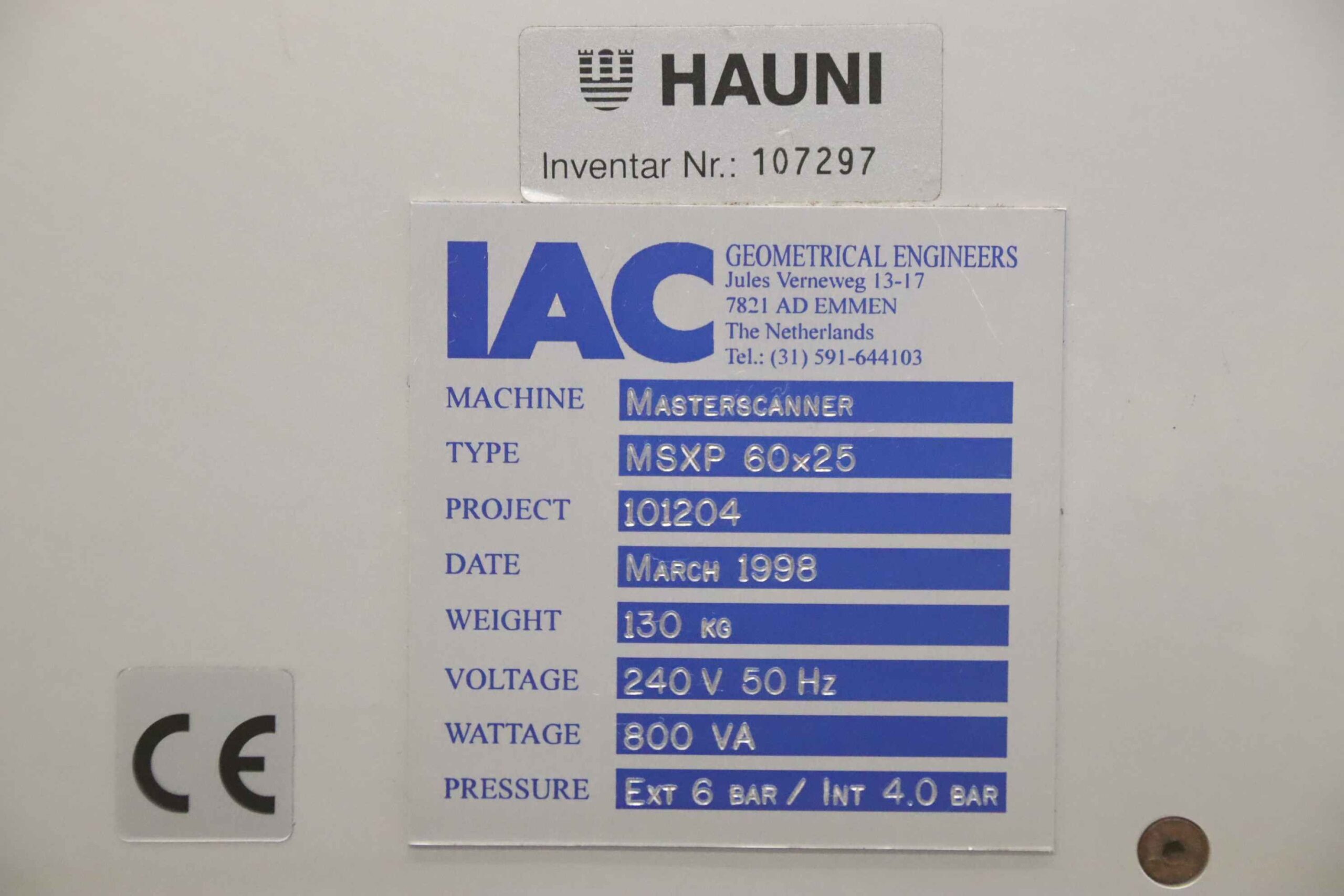 Messmaschine von IAC - MSXP 60x25 – Bild 14