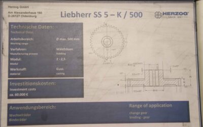 Zahnrad-Abwälzfräsmaschine von Liebherr - SS 5- K/500 – Bild 4
