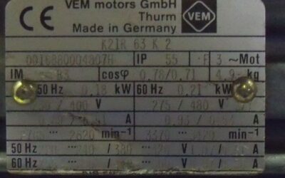 Elektromotor 0,18 kW 2820 U/min von VEM - K21R 63 K 2 – Bild 4