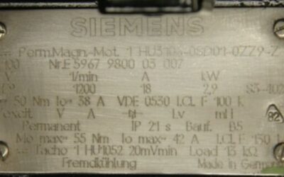Permanent Magnet Motor von Siemens - Perm.Magn-Mot 1 HU3106-OSDO1-OZZ9 – Bild 5
