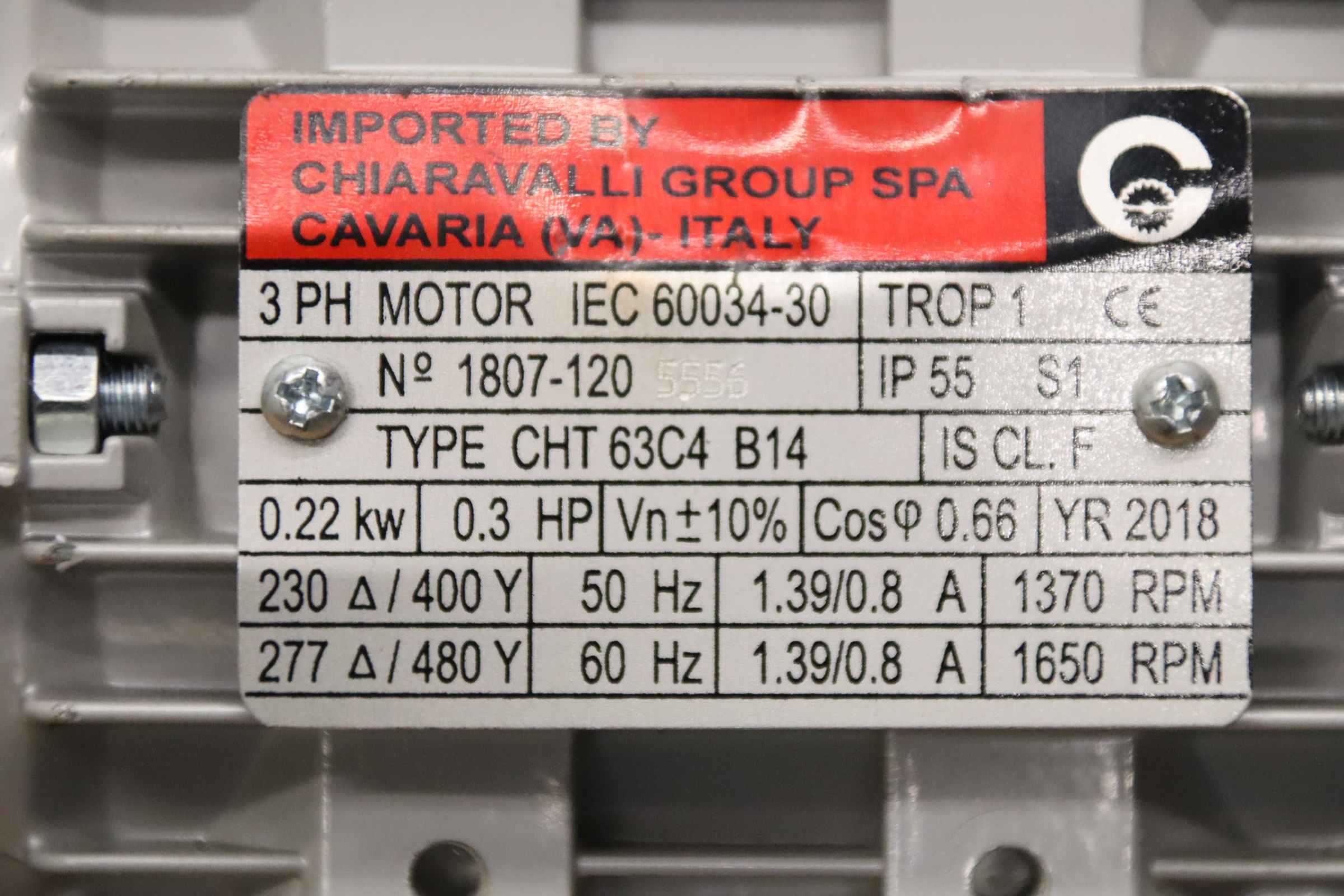 Getriebemotor 0,22 kW 54 U/min von Chiaravalli** - CBFV040 CHT 63C4 B14 – Bild 4