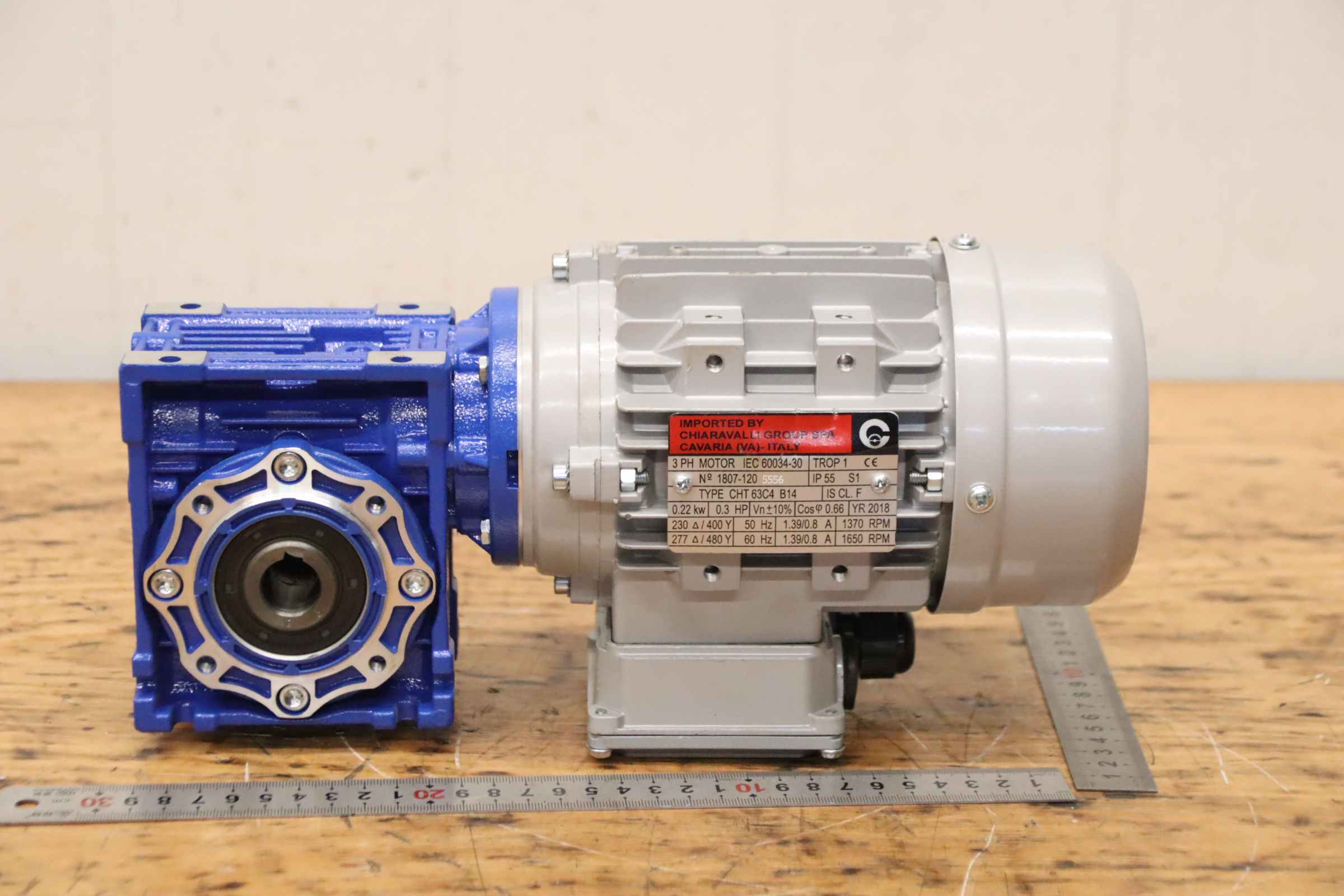 Getriebemotor 0,22 kW 54 U/min von Chiaravalli** - CBFV040 CHT 63C4 B14 – Bild 6