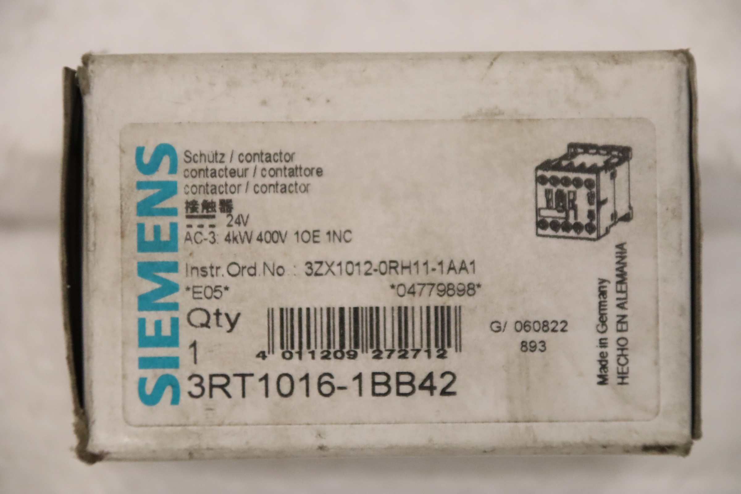 Schütz von Siemens - 3RT1016-1BB42 3ZX1012-0RH11-1AA1 – Bild 7