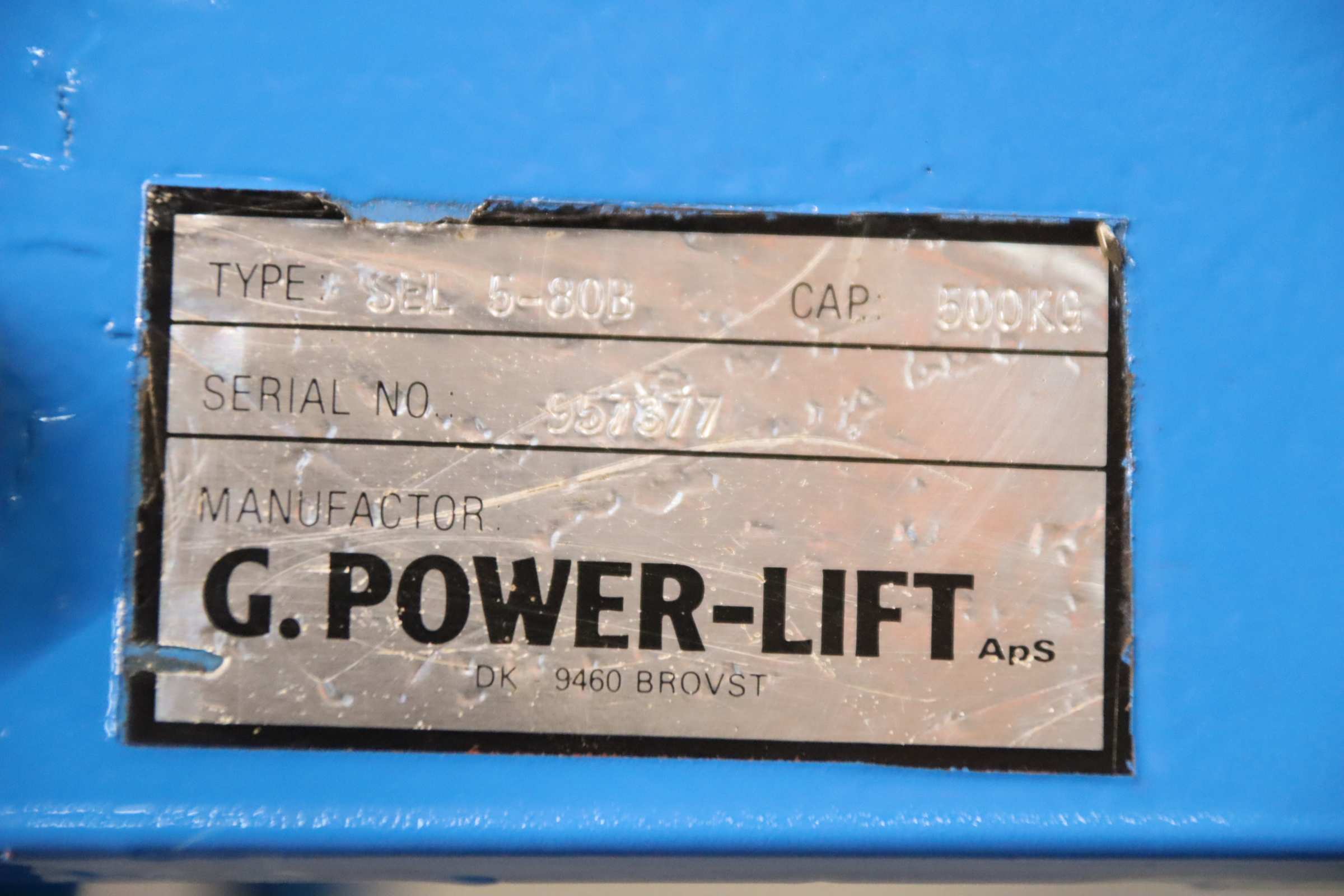 Scherenhubtisch 500 kg von G.POWER-LIFT - SEL 5-803 – Bild 6