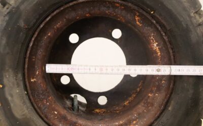 Reifen mit Felge von Dunlop - 18x7-8  14 P.R. – Bild 11