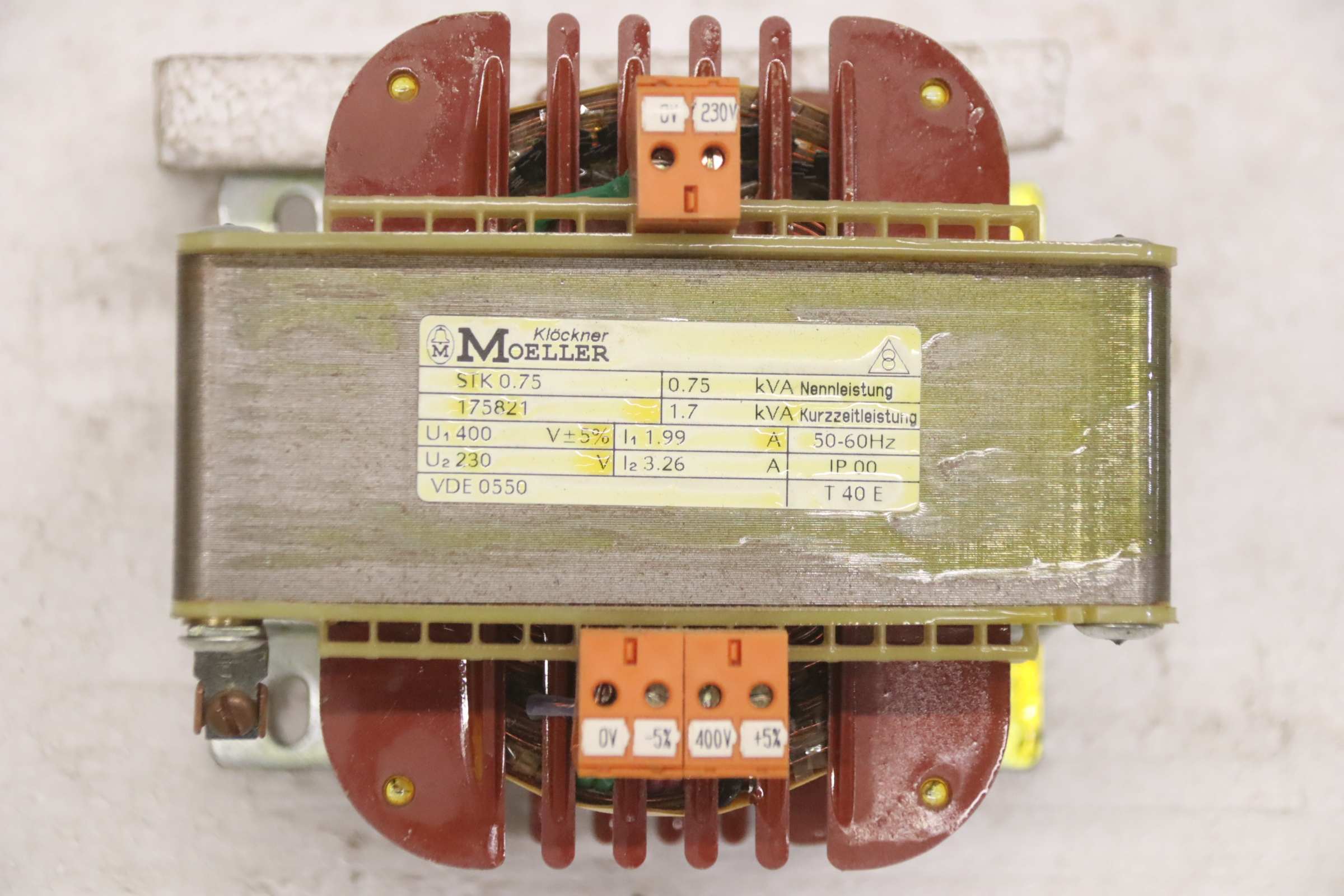 Transformator 0,75/1,7 kVA von Klöckner Moeller - STK 0.75 175621 – Bild 5