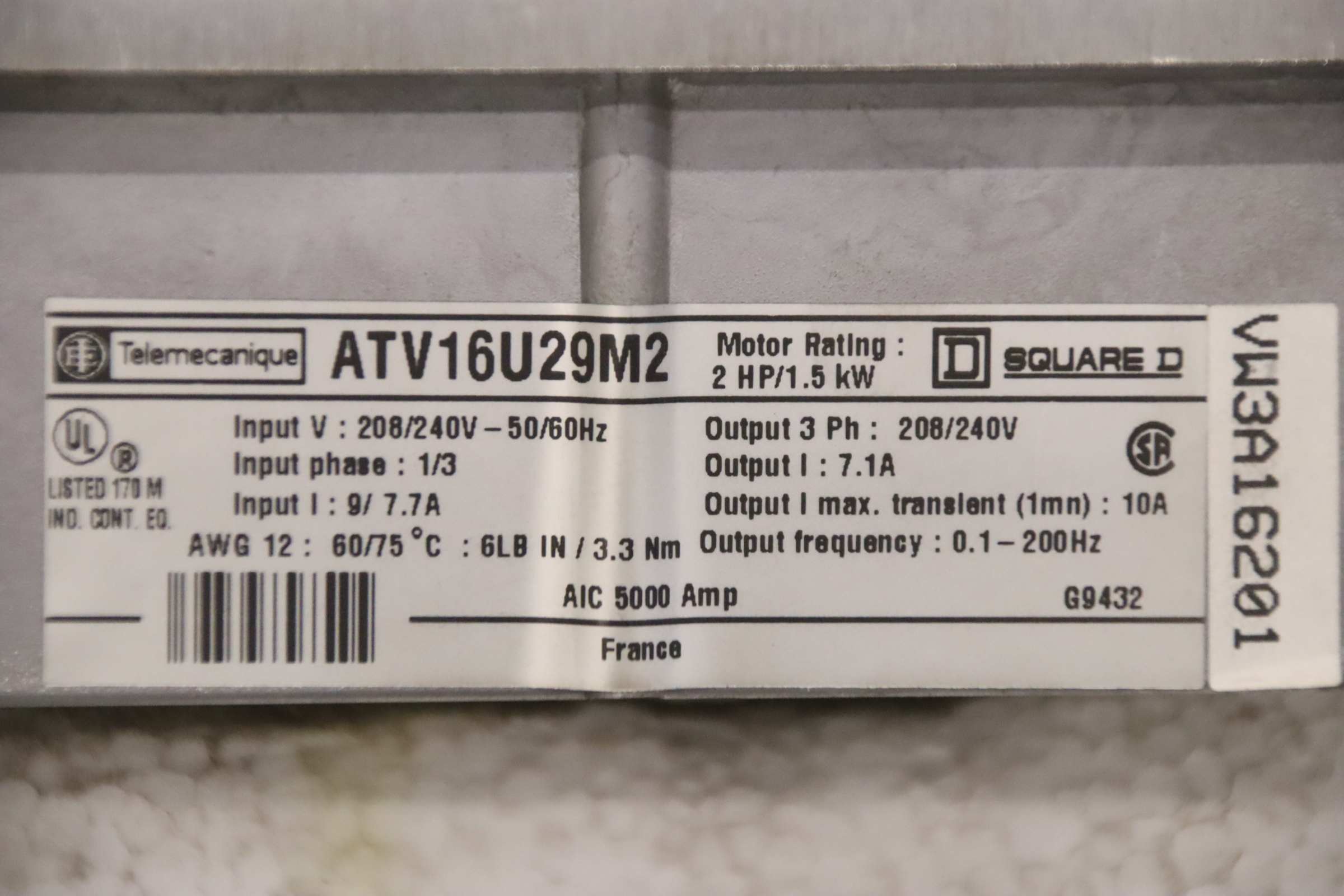Frequenzumrichter 1,5 kW von Telemecanique - ATV16U29M2 – Bild 4