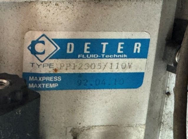 Hochdruckpumpe zum Wasserstrahlschneiden von Deter - PP1205/110V – Bild 7