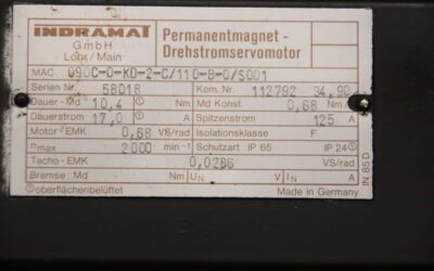 Servomotor von Indramat - 090C-0-KD-2C/110-B-0/S001 – Bild 4