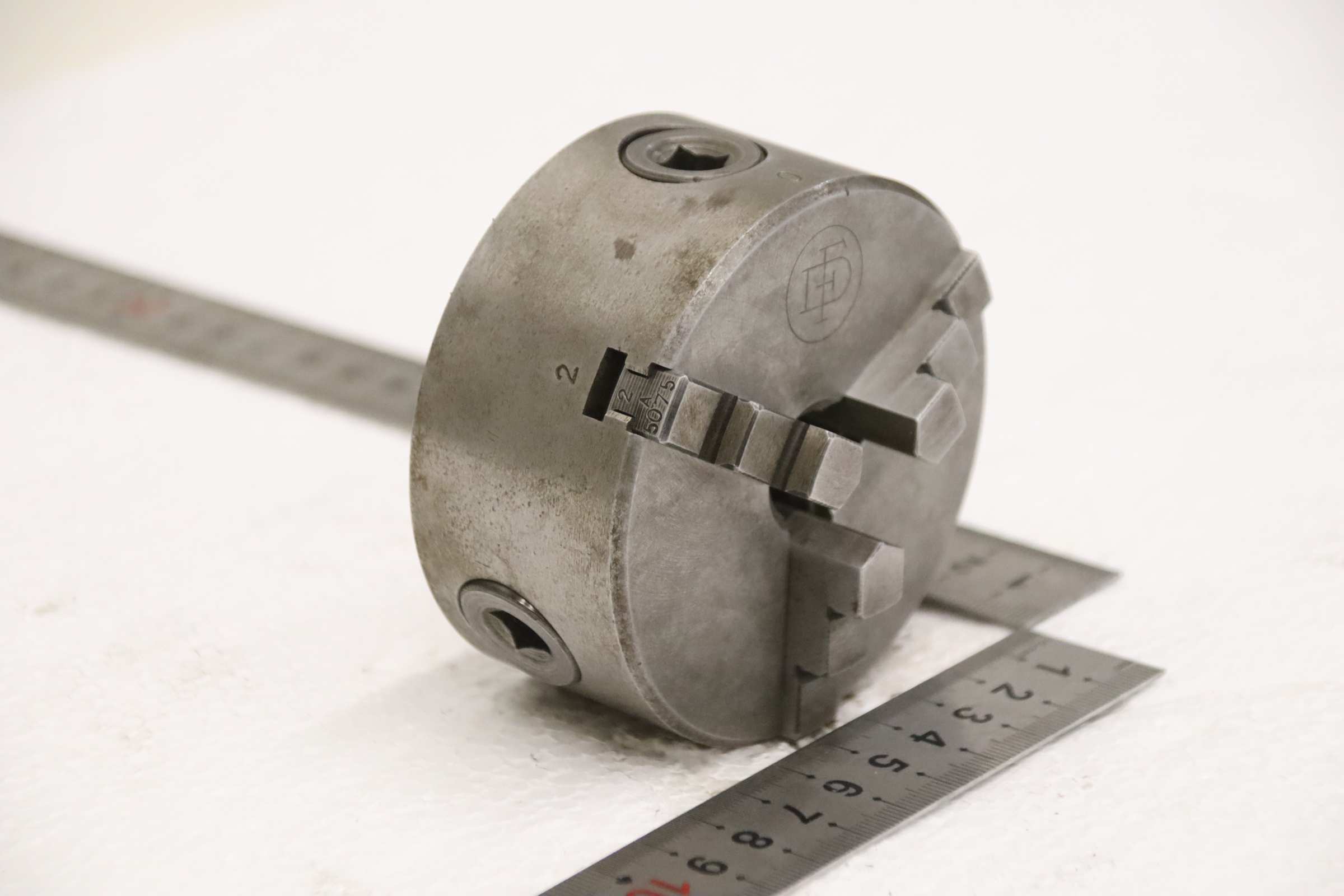 Dreibackenfutter von FD Friedrich Deckel - Ø 85 mm – Bild 2