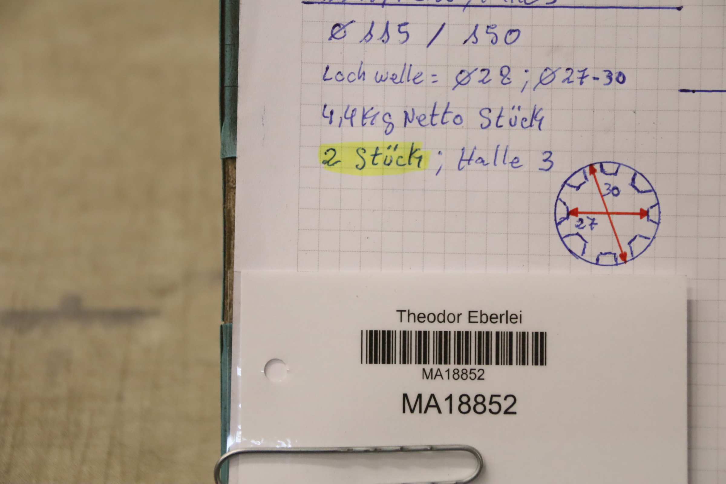 Klauenkupplung von unbekannt - Wellen Ø 28 mm / Ø 30/27 mm – Bild 8