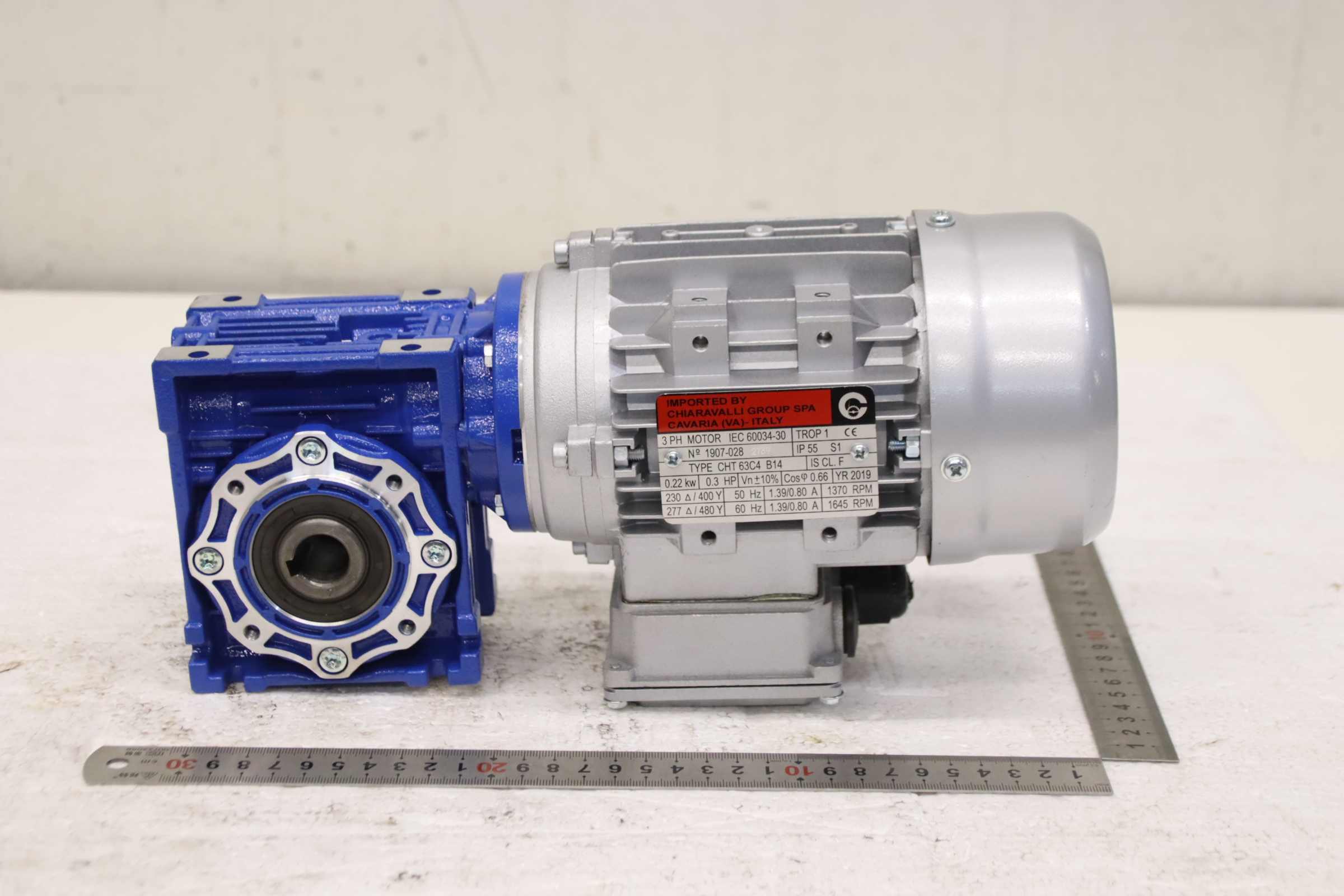 Getriebemotor 0,22 kW 54 U/min von Chiaravalli** - CBFV040 CHT 63C4 B14 – Bild 13