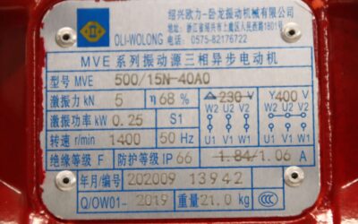 Vibrationsmotor von OLI MVE - MVE 500/15N-4OAO – Bild 4