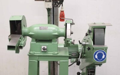 Bandschleifmaschine und Doppelschleifbock von Flott Grit - 75 x 2000 mm / 702 1 /2/200 x 32 x 51 – Bild 4
