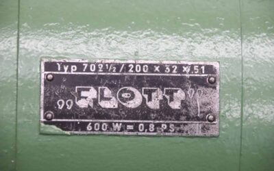 Bandschleifmaschine und Doppelschleifbock von Flott Grit - 75 x 2000 mm / 702 1 /2/200 x 32 x 51 – Bild 6