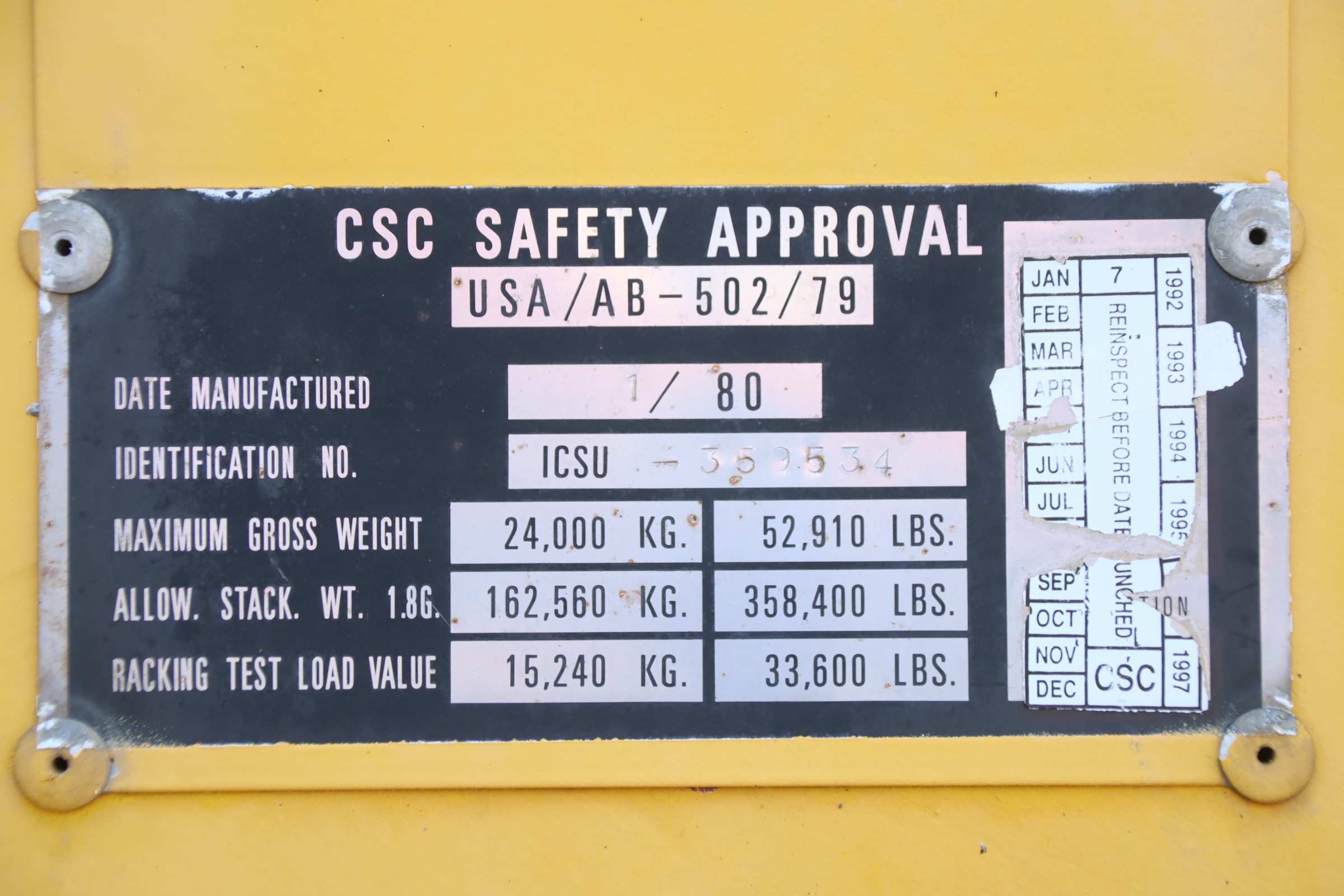 Container 20` von unbekannt - 20-Fuß-Standardcontainer DCC-149B-P – Bild 7