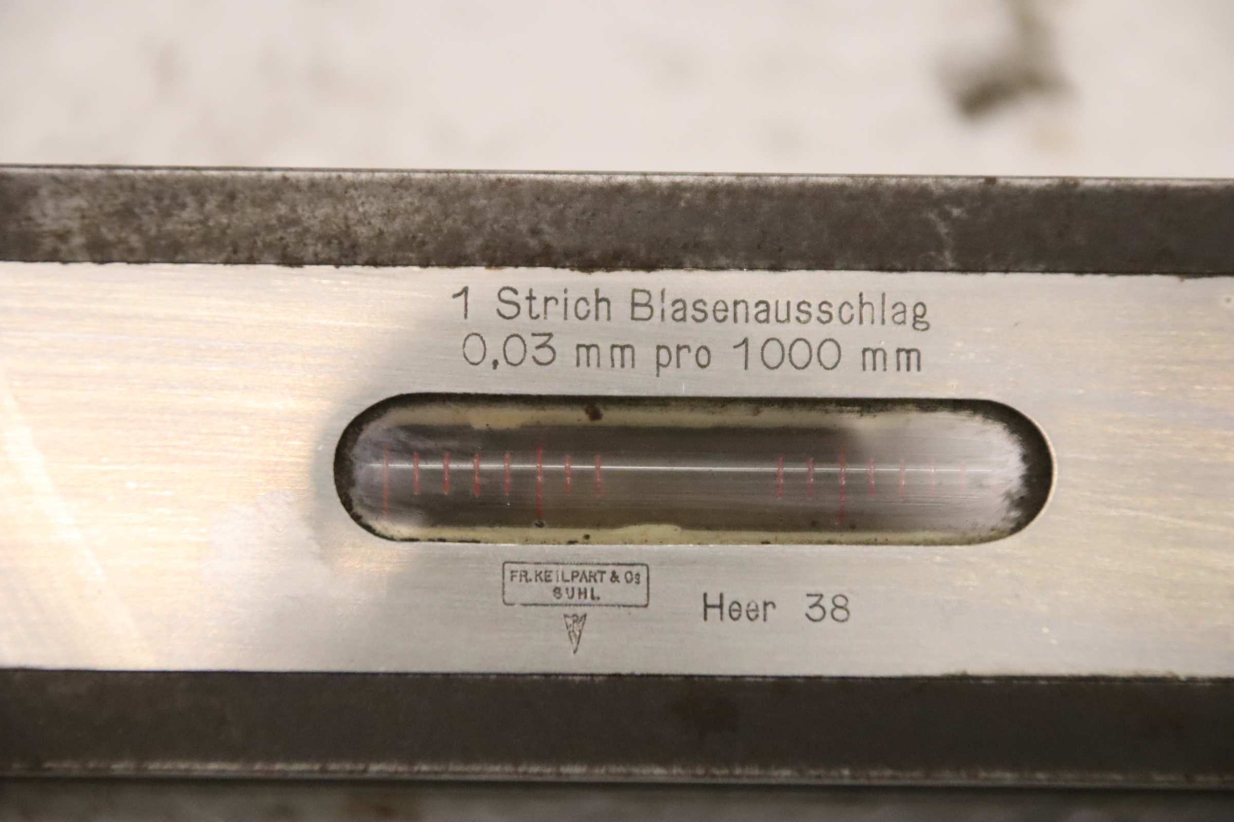 Maschinenwasserwaage von Keilpart - Heer 38 0,03 mm pro 1000 mm – Bild 4