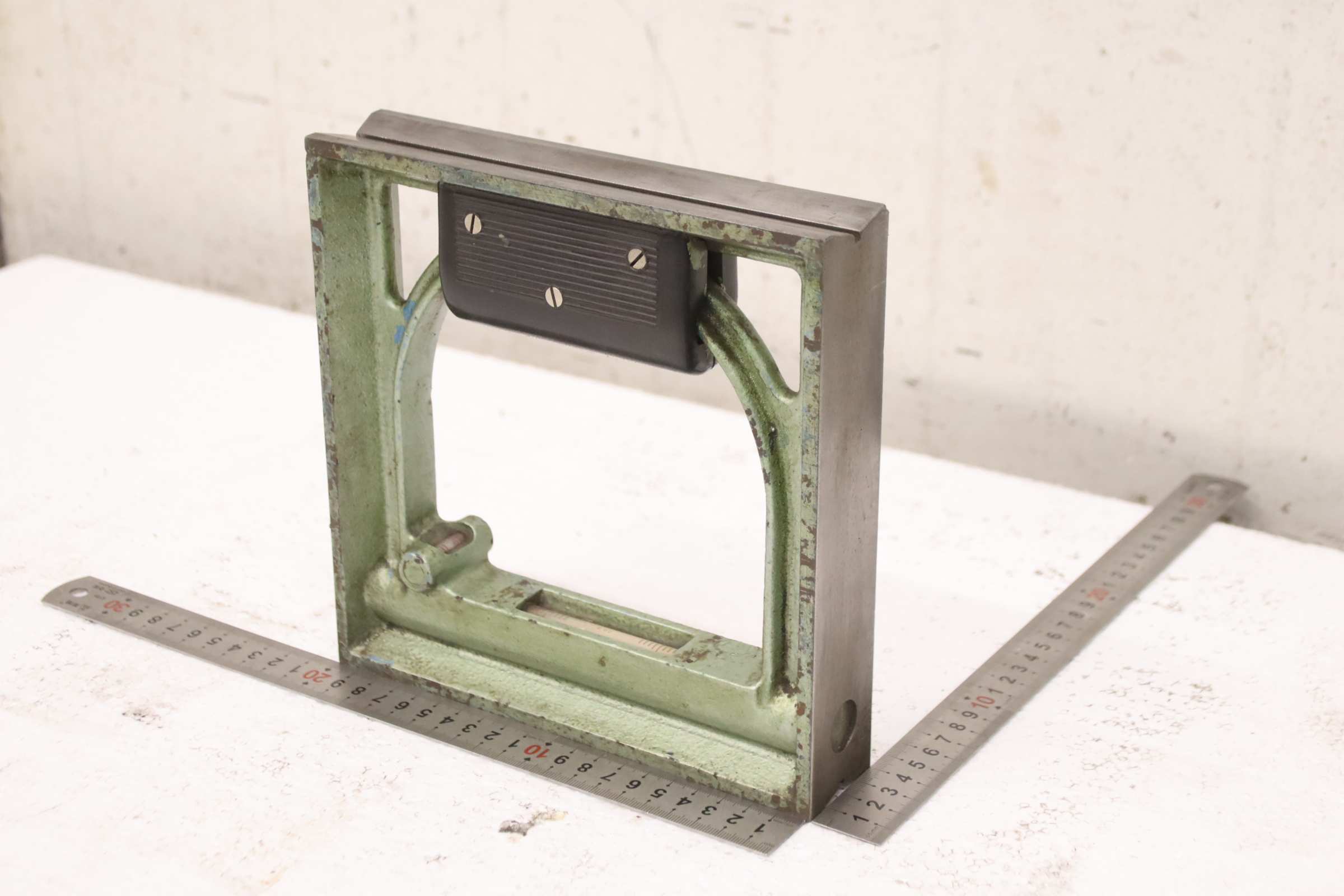 Maschinenwasserwaage von unbekannt - 0,02 mm/m 205 x 40 mm / 2 Libellen