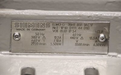 Seitenkanalverdichter 5,5 kW von Siemens - Elmo-G 2BH1 807-1AC17 – Bild 4