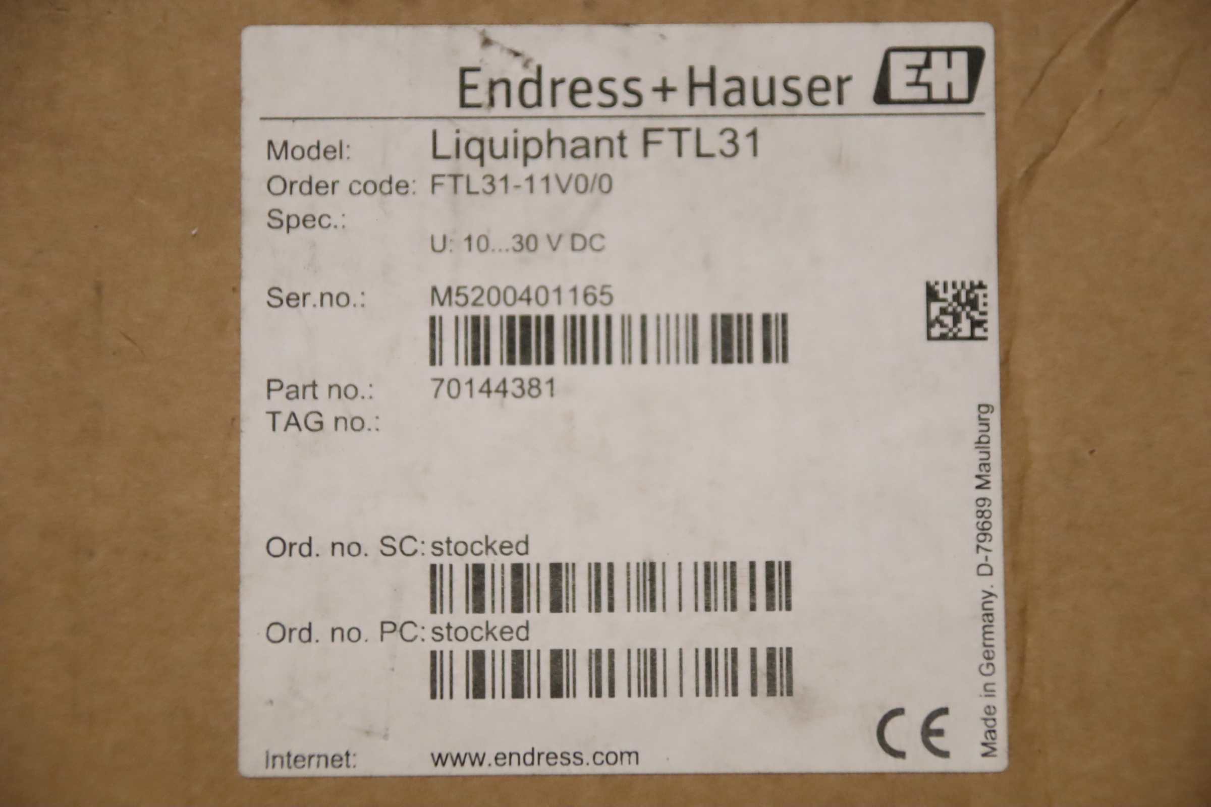 Füllstandschalter Grenzschalter von Endress + Hauser - Liquiphant FTL31-11V0/0 – Bild 12