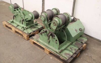 Behälterdrehvorrichtung   Ton von Deuma Heitze - H 02,5 Rollenabstand 320 x 950 mm