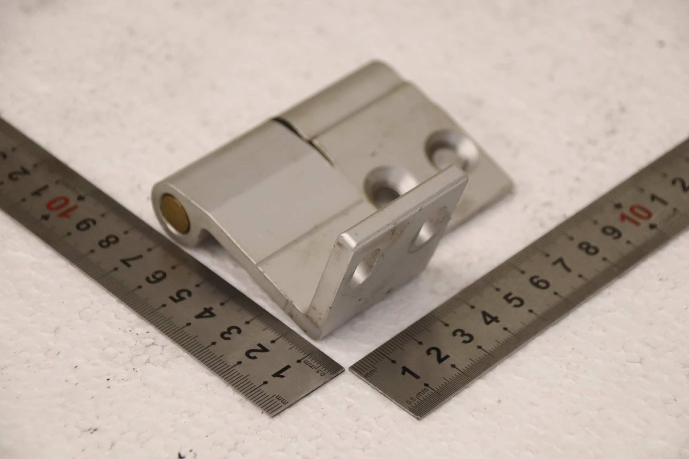 Scharnier aushängbar von Alu - 2-teilig Höhe 80 mm