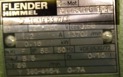 Getriebemotor 0,18 kW 59 U/min von Flender Himmel** - ZF10-G63M/4 – Bild 6