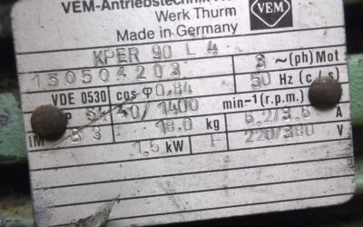 Getriebemotor 1,5 kW 40 U/min von VEM - KPER90L4 – Bild 4