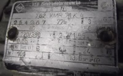 Getriebemotor 0,55 kW 40 U/min von VEB - ZG2 KMR 71 K4 – Bild 4