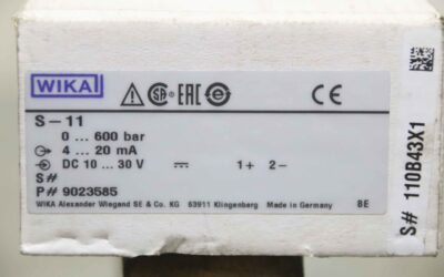 Drucksensor 0 - 600 bar von WIKA - S-11 – Bild 5