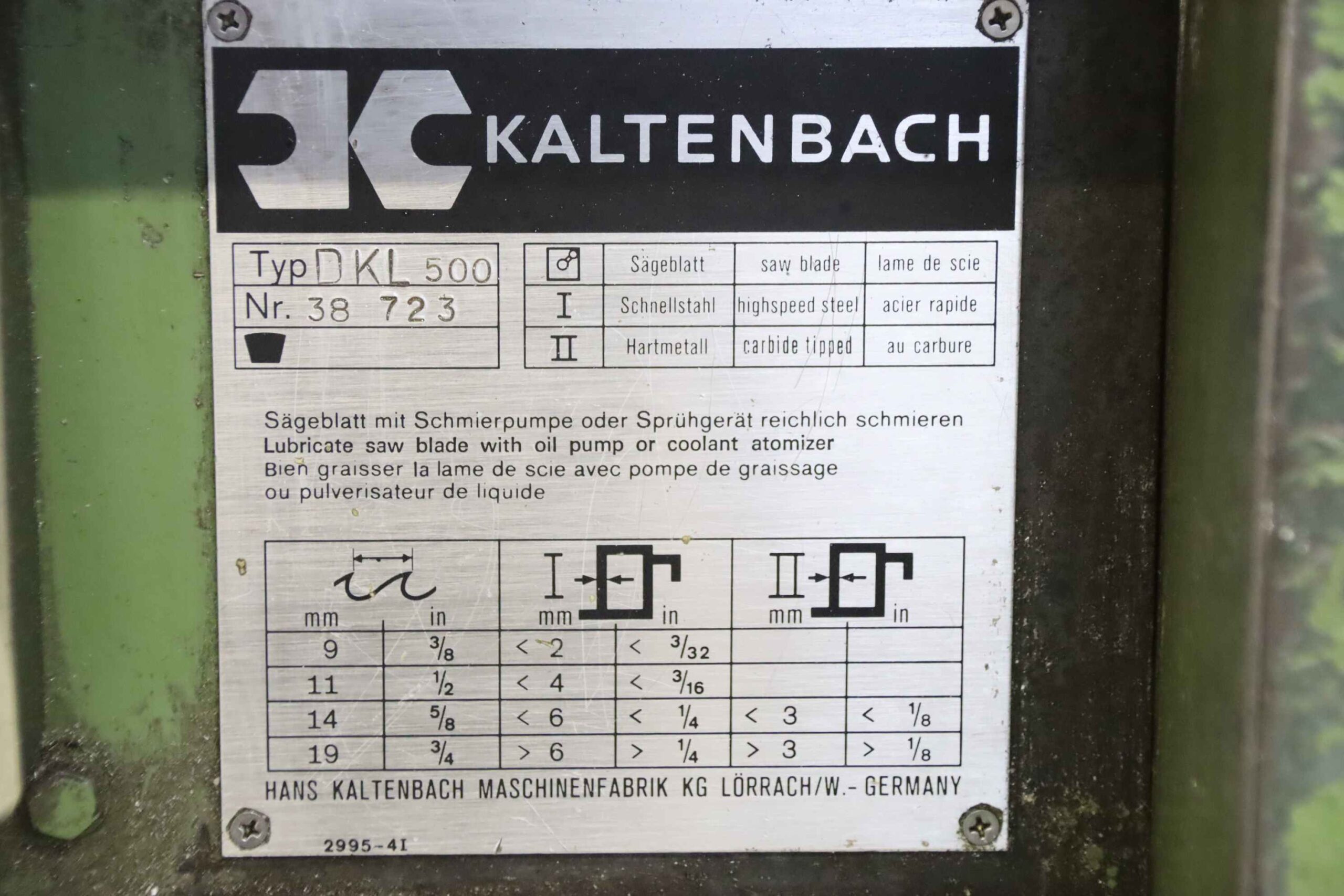 Doppelgehrungssäge von Kaltenbach** - DKL 500 – Bild 4