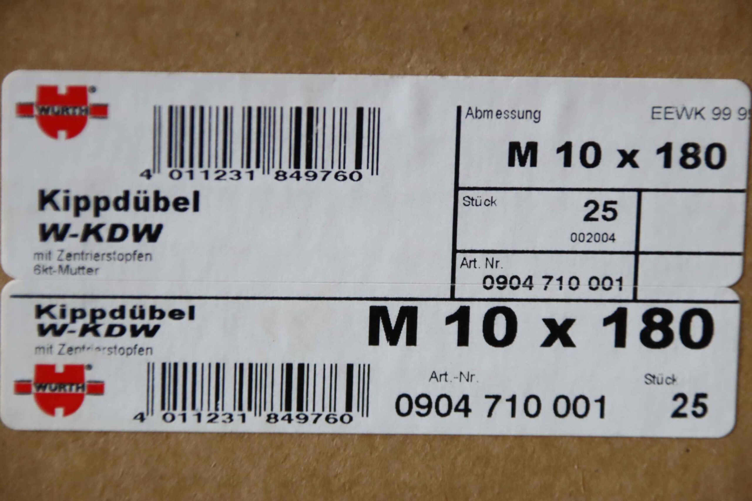 Kippdübelschraube von Würth - W-KDW M10 x 180 – Bild 4
