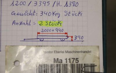 Schwerlast-Transportwagen 3,3 Tonnen von unbekannt - 2000/990/H390 mm – Bild 12
