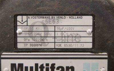 Axial Ventilator 0,60 kW 900 U/min von Multifan** - 6E63  Lüfterrad Ø 630 mm – Bild 12