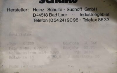Späneabsauggebläse 18,5 kW von Schuko - K 350 – Bild 4