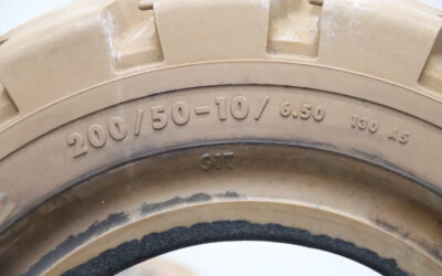 Vollgummi Reifen abriebfest von Continental** - 200/50-10/ 6.50 SC 15 RIM 6.50 F-10 – Bild 5