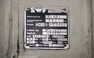 Kranfahrwerk mit Elektroseilzug 10.000 kg von SWF - 50H8d – Bild 5
