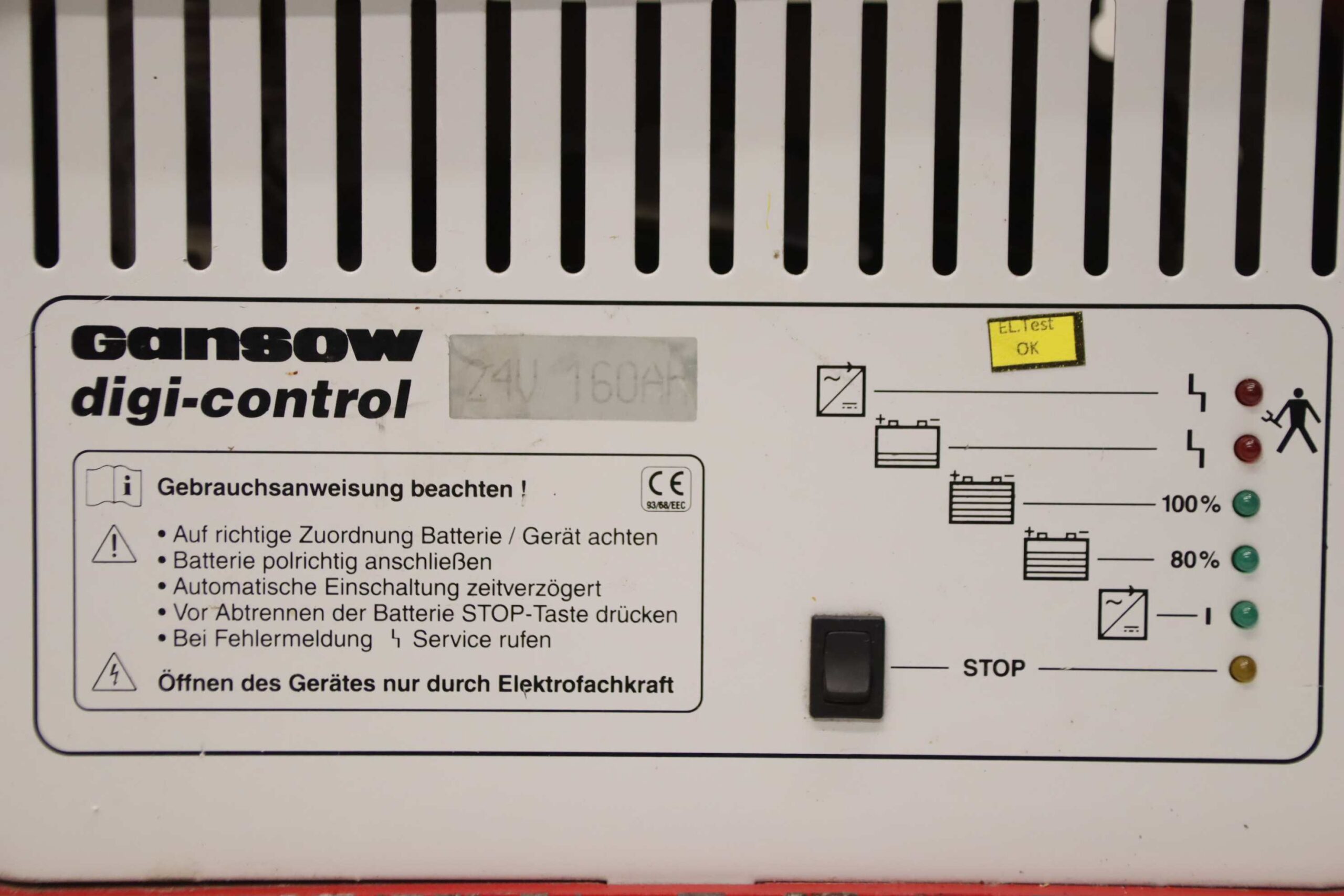 Ladegerät für Scheuersaugmaschine 24 V/24 A von Gansow - E 24/24 DIGI-CONTROL – Bild 5